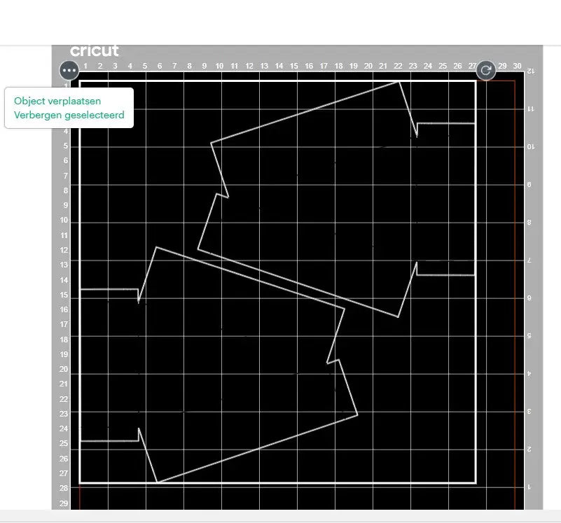 Matindeling Cricut veranderen