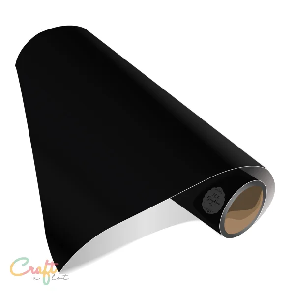 Zelfklevend vinyl plakfolie om stickers te snijden met een plotter ookwel plotterfolie in de kleur zwart black 070 van Oracal 641 matte plotter snijfolie mat