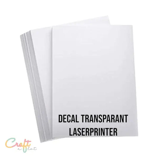 Decal Papier voor Laserprinter Transparant