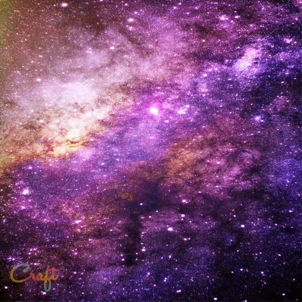 Space Galaxy 7 - EK0157 - Geprinte zelfklevende vinyl Binnen • Buiten • eco-solvent • Exclusief • Geprint