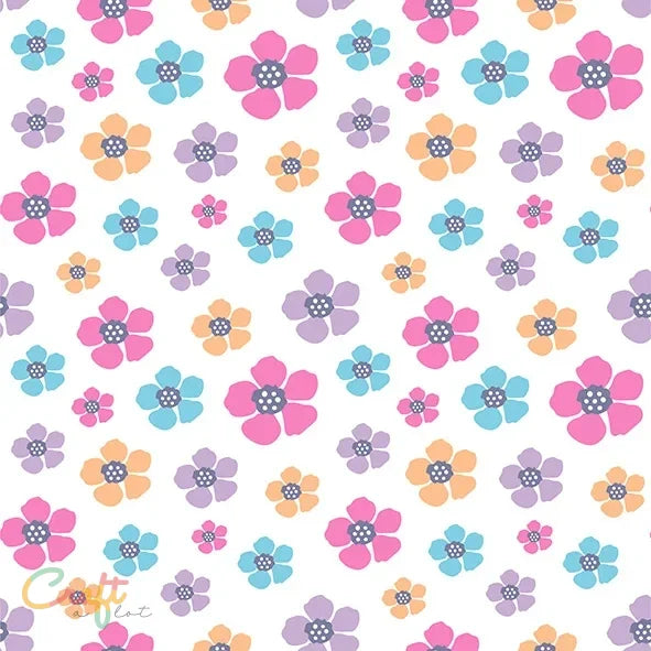 Happy Patterns Bloemen - EK0309 - Geprinte zelfklevende vinyl Binnen • Buiten • eco-solvent • Exclusief • Geprint