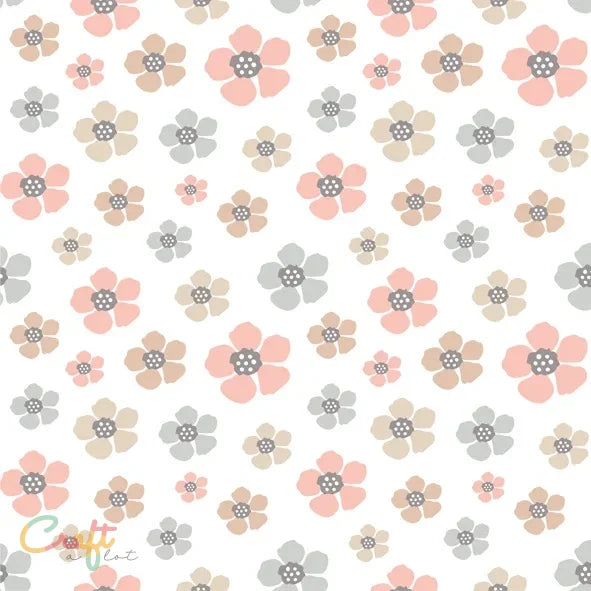 Pretty Pastel Bloemen 2 - EK0359 - Geprinte zelfklevende vinyl Binnen • Buiten • eco-solvent • Exclusief • Geprint