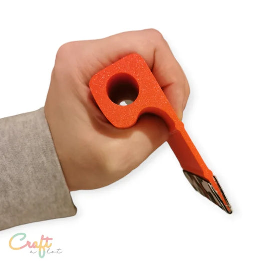 Rode ergonomische rakel met vilt 2