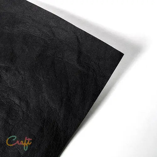 Faux Leather Paper Zwart - Karton • Papier • Scrapbook