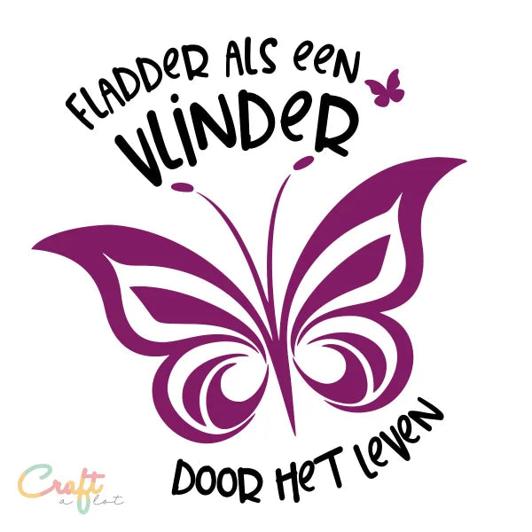 Fladder als een vlinder SVG & DXF - Free • Gratis