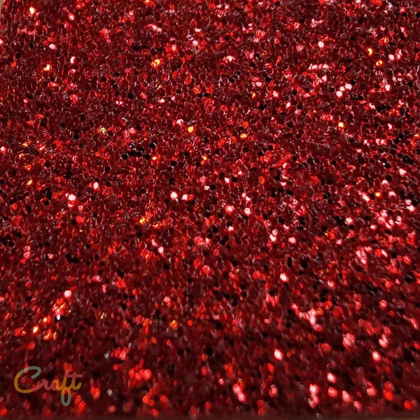 G0007 Rood - Siser Glitter Flexfolie Red