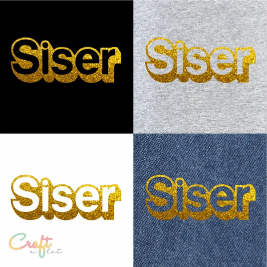 G0020 Goud - Siser Glitter Flexfolie Gold