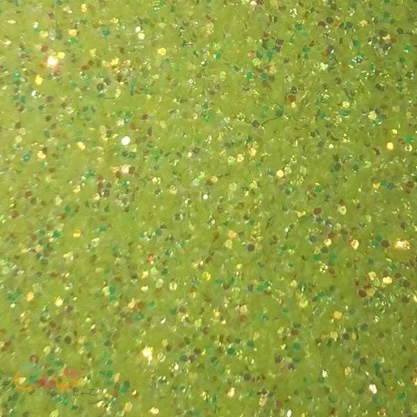 G0022 Neon Geel - Siser Glitter Flexfolie Fluor Yellow