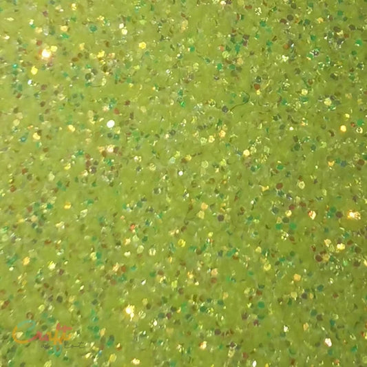 G0022 Neon Geel - Siser Glitter Flexfolie Fluor Yellow