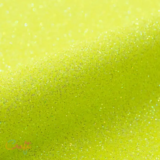 G0022 Neon Geel - Siser Glitter - Flexfolie Flex • Heat transfer vinyl • Vegan