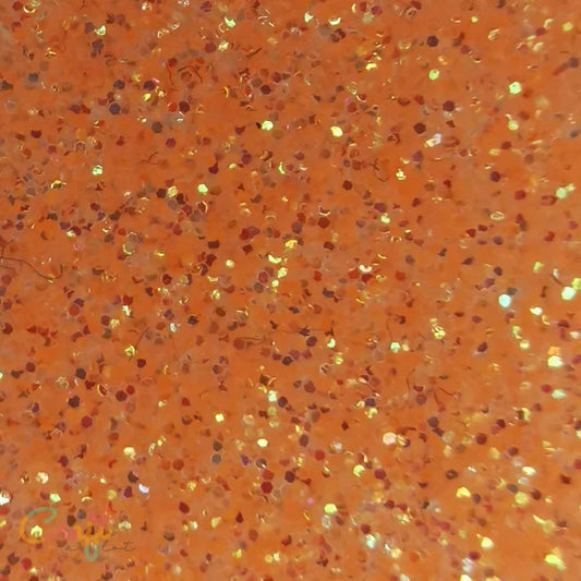 G0023 Neon Oranje - Siser Glitter Flexfolie Fluor Orange
