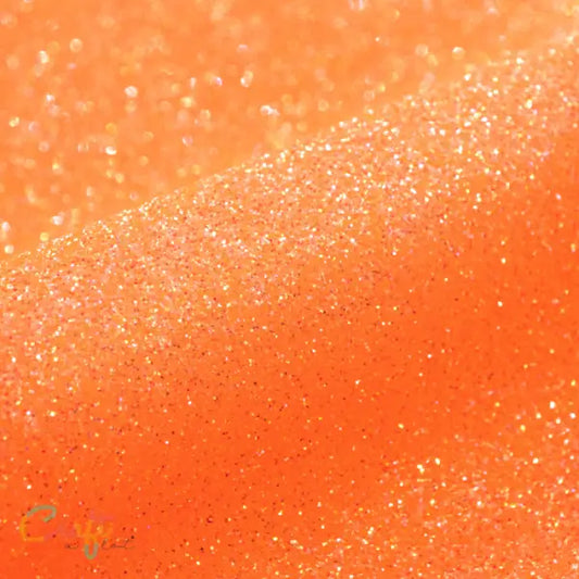 G0023 Neon Oranje - Siser Glitter - Flexfolie Flex • Heat transfer vinyl • Vegan