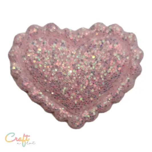 Glitter Hart Licht Roze Patch - 3D opdruk • Corduroy fashion designer Strik