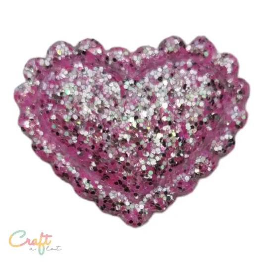 Glitter Hart Roze Patch - 3D opdruk • Corduroy fashion designer Strik