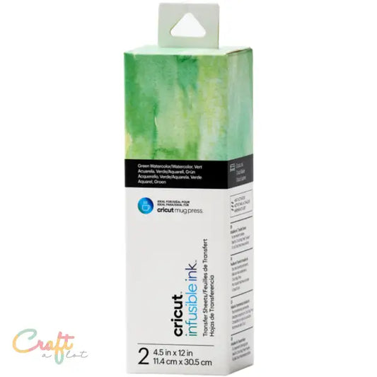 Green Watercolor Infusible Ink Transfer Sheets Small - Cricut - infusible ink • pre-printed • Sublimatie • Sublimation