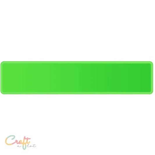 Groen Fluoriserend Kentekenplaat / Funplate