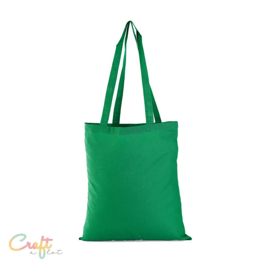 Katoenen tas met lang handvat - Katoen Boodschappentas • Draagtas • Shopper • Tas