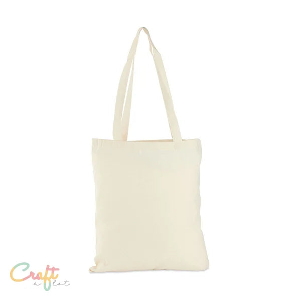 Katoenen tas met lang handvat - Katoen Boodschappentas • Draagtas • Shopper • Tas