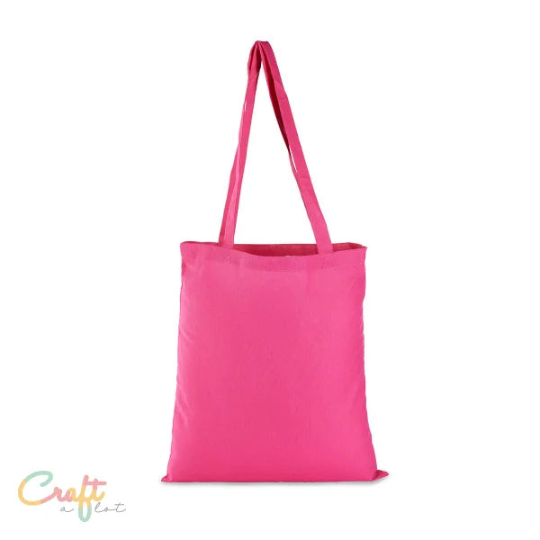 Katoenen tas met lang handvat - Katoen Boodschappentas • Draagtas • Shopper • Tas