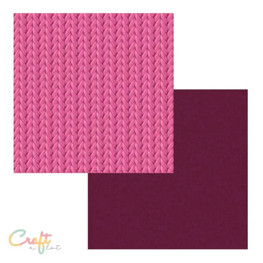 Knitted Burgundy Infusible Ink Transfer Sheets - plottiX iXpaper Infusable Cricut • pre - printed Sublimatie Sublimation