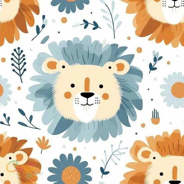 KR0010 - Schattige Leeuwen - Plakfolie zelfklevend vinyl snijfolie met print