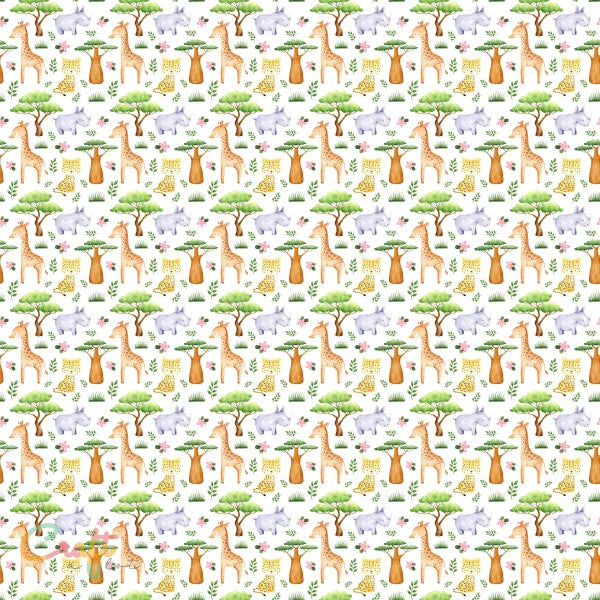 KR0040 - Safari Dieren - Plakfolie zelfklevend vinyl snijfolie met print