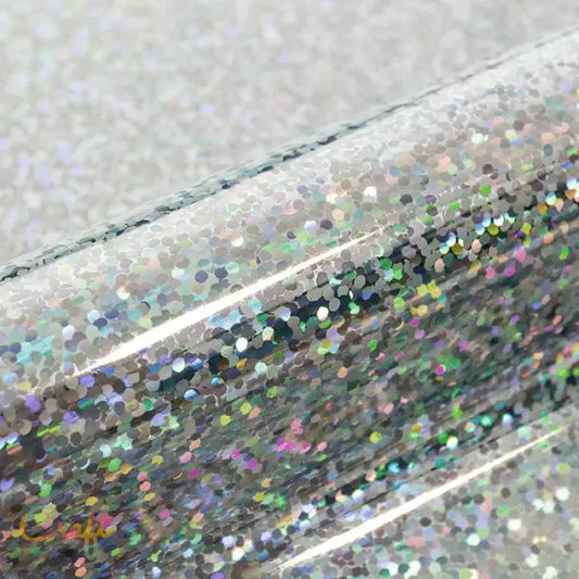 PF491 Zilver Holografisch- Starflex - Flexfolie Flakes • Flex • Glitter • Heat transfer vinyl • Holografisch