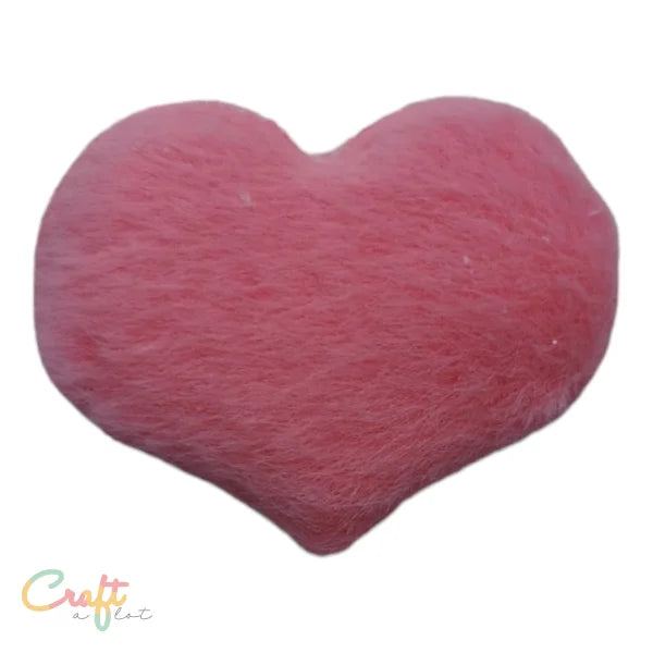 Pluche Hart Roze Patch - 3D opdruk • fashion designer
