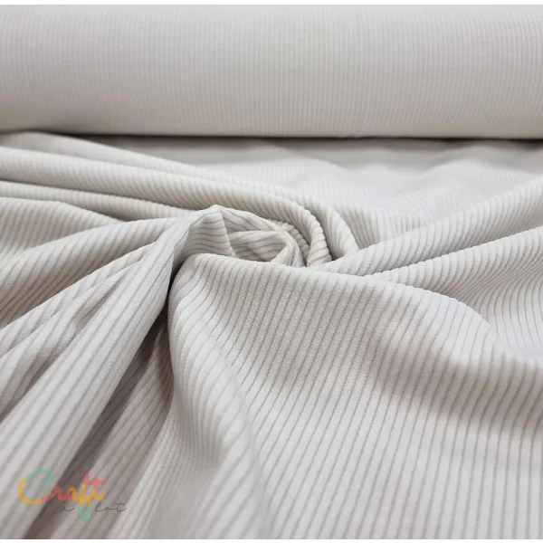 Rib corduroy smal gebroken wit - Hobbystoffen • Naaiplezier Quilt Quilten Stoffen