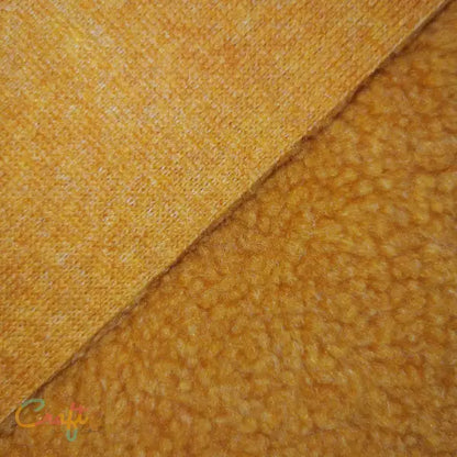 Teddy Polyester Oranje Geel - Vacht Hobbystoffen • Naaiplezier Quilt Quilten Stoffen