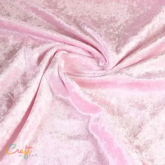 Velours de panne baby roze - Hobbystoffen • Naaiplezier Quilt Quilten Stoffen