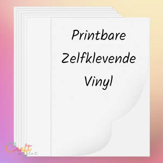 Wit mat printbare vinyl voor inkjet printers - Orajet 1917 - Zelfklevend Vinyl DYE • inkjetprinter • Pigment
