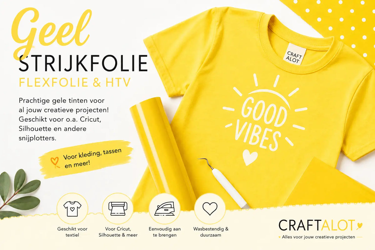Gele Flexfolie & Strijkfolie voor Textiel | Siser, Poli-Flex en meer