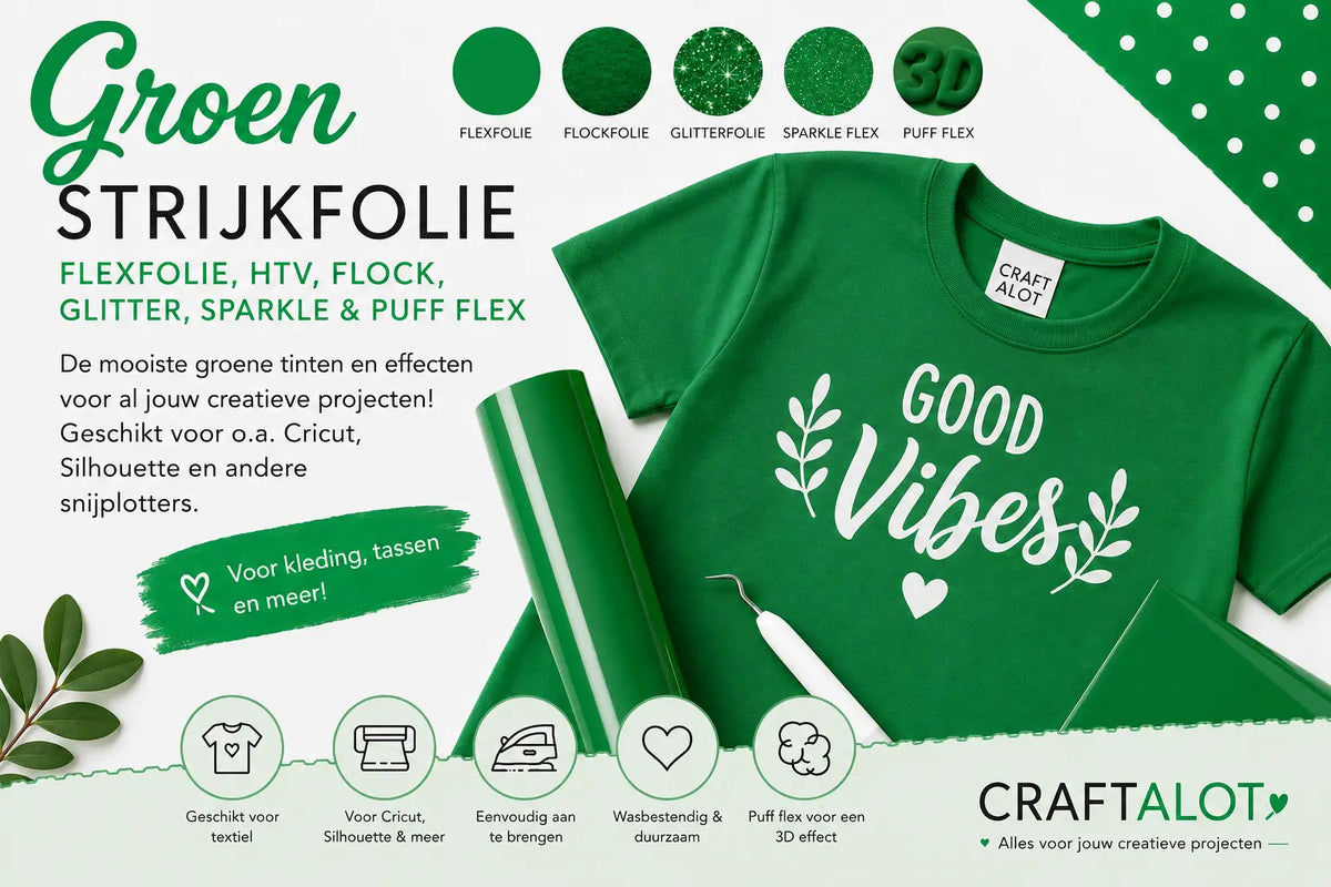 Groene Flexfolie & Strijkfolie voor Textiel | Siser, Poli-Flex en meer