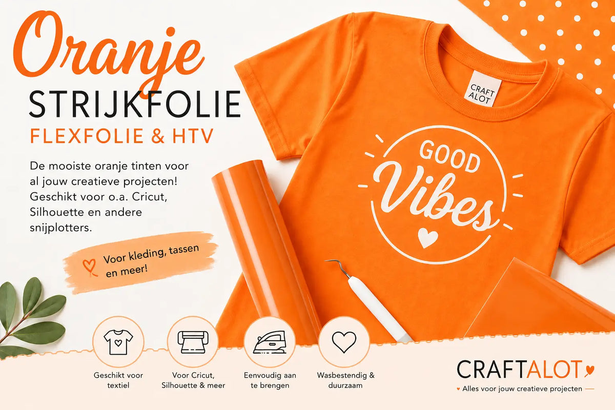 Oranje Flexfolie & Strijkfolie voor Textiel | Siser, Poli-Flex en meer