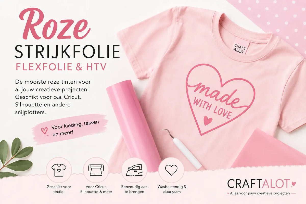 Roze Flexfolie & Strijkfolie voor Textiel | Siser, Poli-Flex en meer