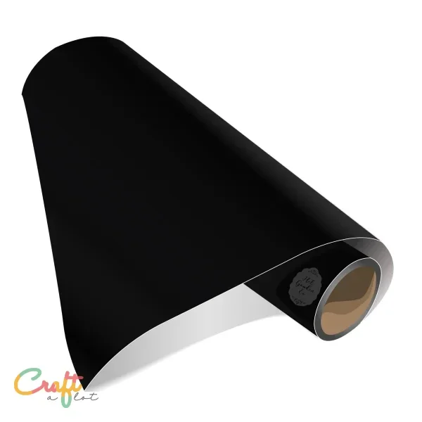 Zelfklevend vinyl plakfolie om stickers te snijden met een plotter ookwel plotterfolie in de kleur zwart black 070 van Oracal 641 matte plotter snijfolie mat