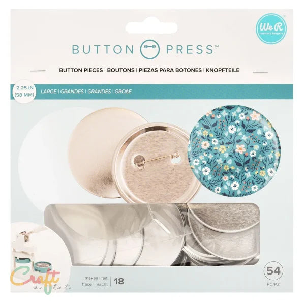 Button press buttons Ø58mm - Press • Speld • We R Memory Keepers