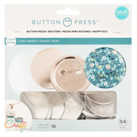 Button press buttons Ø58mm - Press • Speld • We R Memory Keepers