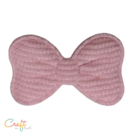 Corduroy Strik Licht Roze Patch - 3D opdruk • fashion designer