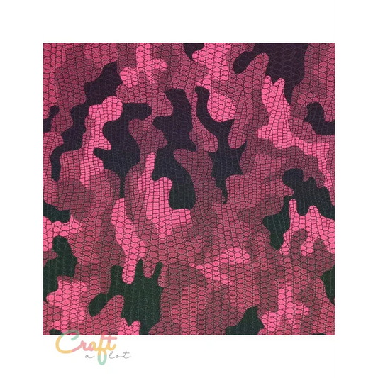 Dragon Reflective HTV – Pink - Roze Reflecterende Camouflage Flex