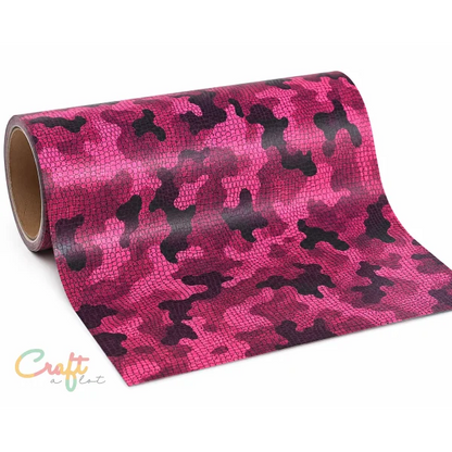 Dragon Reflective HTV – Pink - Roze Reflecterende Camouflage Flex