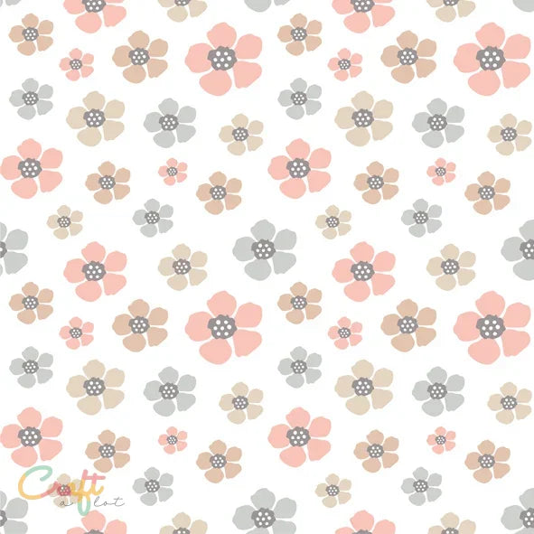 Pretty Pastel Bloemen 2 - EK0359 - Geprinte zelfklevende vinyl Binnen • Buiten • eco-solvent • Exclusief • Geprint