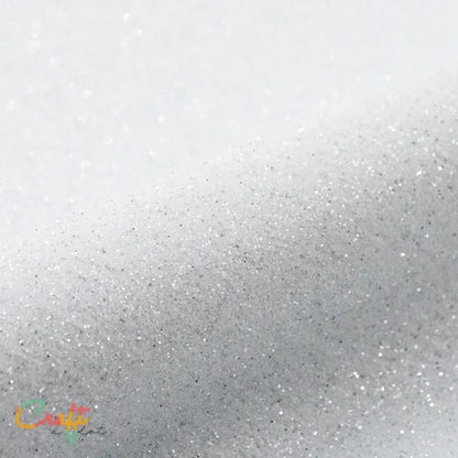 Opstrijkbare glitterflex folie om kleding te bedrukken wit white G0001 van Siser glitter flexfolie textielfolie met glitters