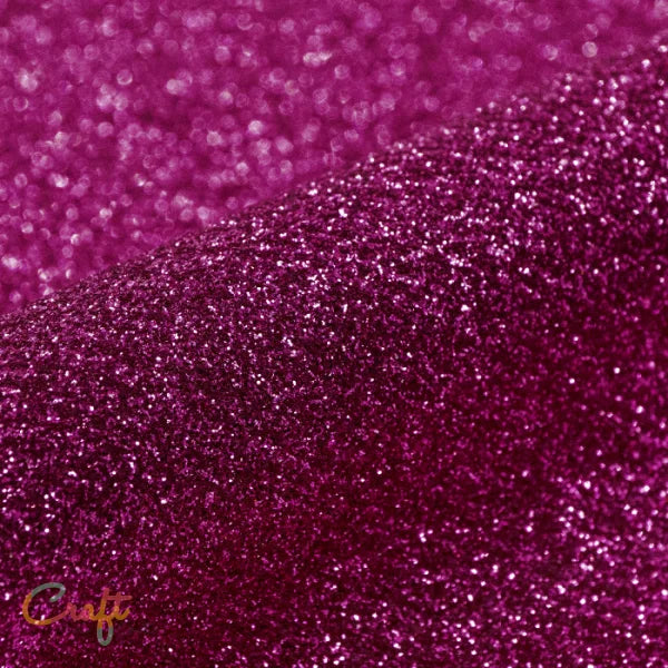 Opstrijkbare glitterflex folie om kleding te bedrukken warm roze hot pink G0008 van Siser glitter flexfolie met glitters