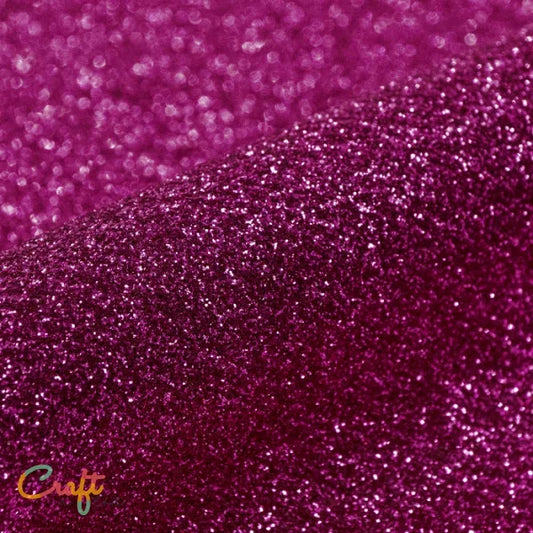 Opstrijkbare glitterflex folie om kleding te bedrukken warm roze hot pink G0008 van Siser glitter flexfolie  textielfolie met glitters