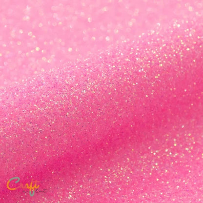 Opstrijkbare glitterflex folie om kleding te bedrukken neonroze fluor pink G0024 van Siser glitter flexfolie textielfolie met glitters