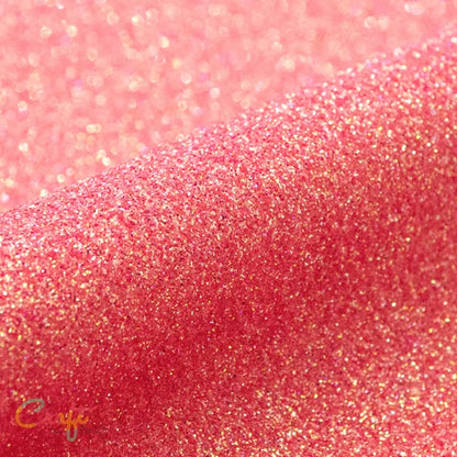 Opstrijkbare glitterflex folie om kleding te bedrukken koraal regenboog rainbow coral G0067 van Siser glitter flexfolie met glitters