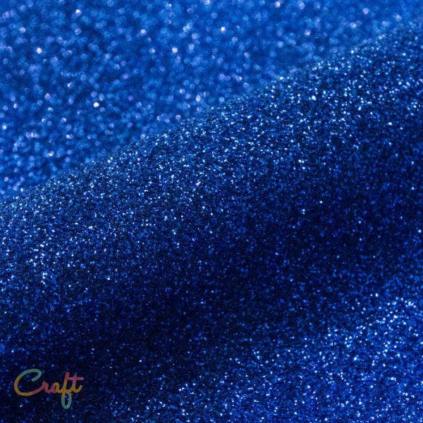 Opstrijkbare glitterflex folie om kleding te bedrukken koningblauw royal blue G0083 van Siser glitter flexfolie met glitters