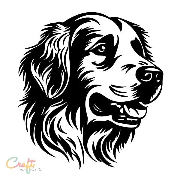 Golden Retriever SVG & DXF - Free • Gratis